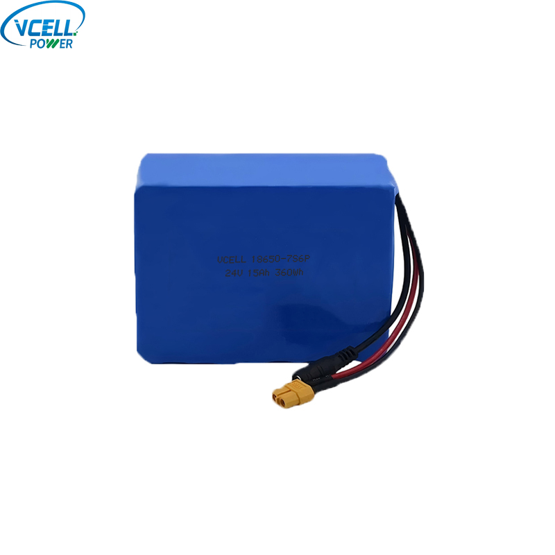 24V 15Ah Ebike Lithium Ion batteri