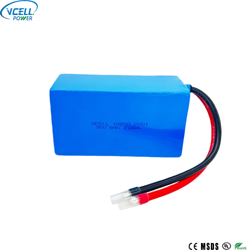 36V 6000mAh 10S3P 18650 lithium-ion-batteri